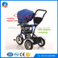 new style seat can rotate 360 degree tricycle in three wheel air wheel child tricycle 3 in 1 tricycle